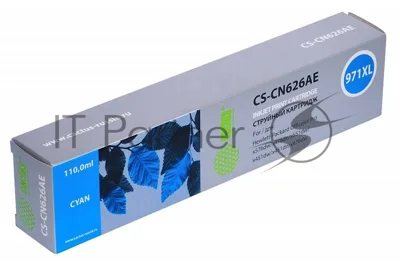Картридж струйный Cactus CS-CN626AE 971XL голубой (110 мл) для HP Officejet Pro X476dw/X576dw/X451dw