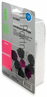 Картридж струйный Cactus CS-C4837 пурпурный (29 мл) для №11 HP 2000/2500/1000/1100/1200