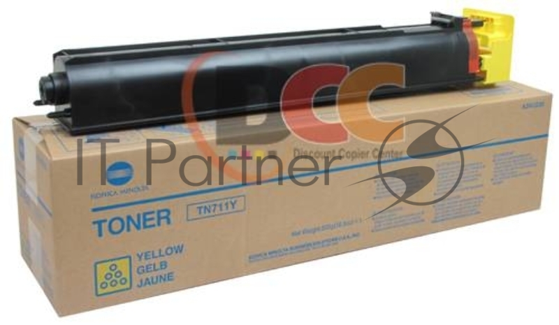 Тонер-картридж Konica-Minolta bizhub C654/754/Pro C754 желтый TN-711Y