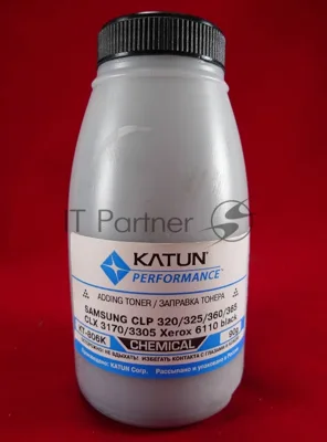 Тонер Samsung CLP 320/325/360/365, CLX 3170/3305, Xerox 6110 черный, химический (фл.90г.) Katun фас. Россия