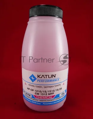 Тонер HP CP 1210/15/1510/18/25/CM 1312 MFP Magenta, химический (фл.45г.) Katun фас. Россия