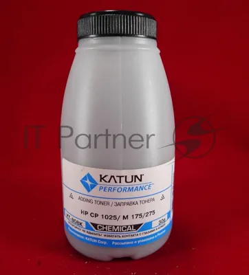Тонер HP CP 1025/M 175/275 черный, химический (фл.30г.) Katun фас. Россия