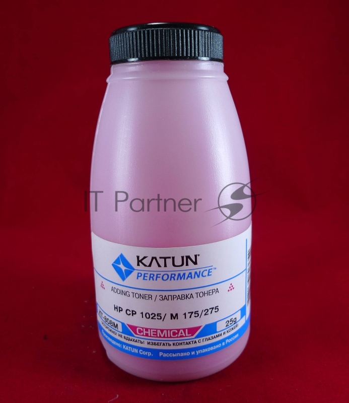 Тонер HP CP 1025/M 175/275 Magenta, химический (фл.25г.) Katun фас. Россия