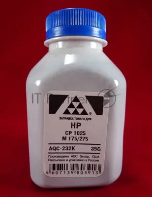 Тонер HP CP 1025/M 175/275 черный, (фл.35г.) AQC фас. Россия