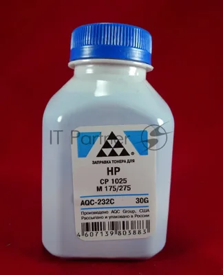 Тонер HP CP 1025/M 175/275 Cyan, (фл.30г.) AQC фас. Россия