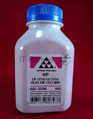 Тонер HP CP 1210/15/1510/18/25/CM 1312 MFP Magenta, (фл.45г.) AQC фас. Россия