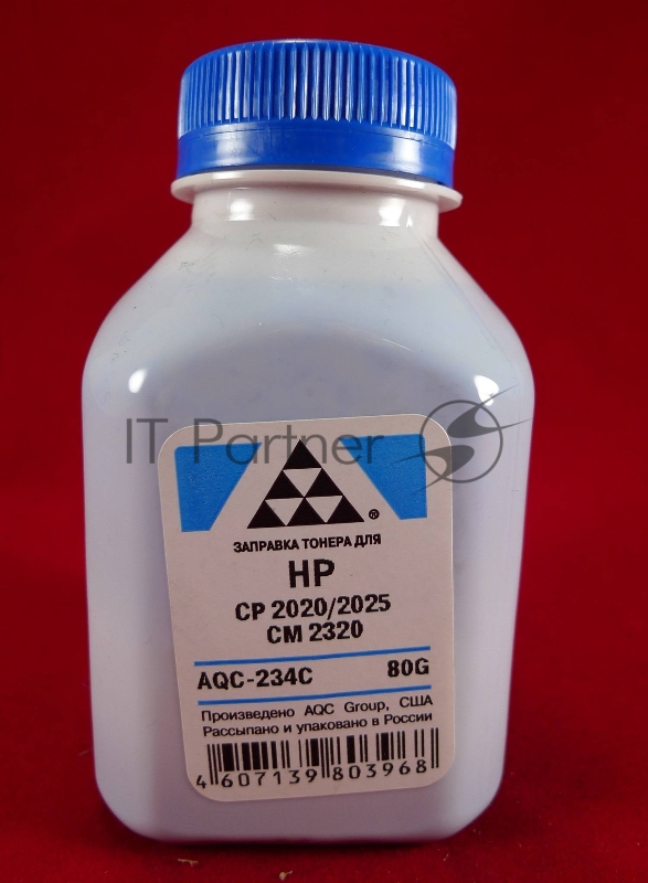 Тонер HP CP2020/2025/CM2320 Cyan, (фл.80г.) AQC фас. Россия