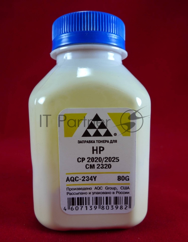 Тонер HP CP2020/2025/CM2320 Yellow, (фл.80г.) AQC фас. Россия