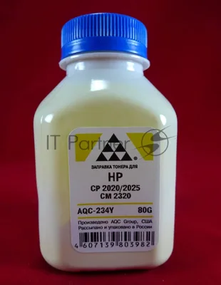 Тонер HP CP2020/2025/CM2320 Yellow, (фл.80г.) AQC фас. Россия