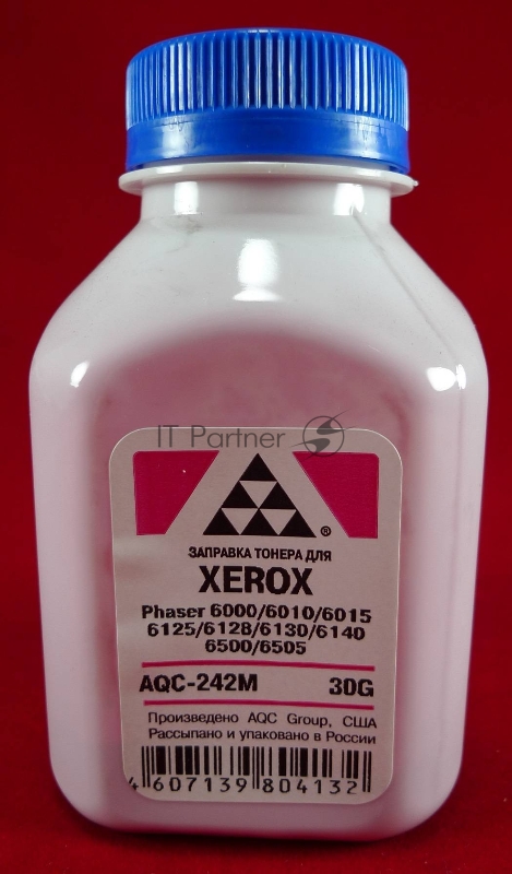 Тонер Xerox Phaser 6000/6010/6015/6125/6128/6130/6140/6500/6505 Magenta, (фл.30г.) AQC фас. России