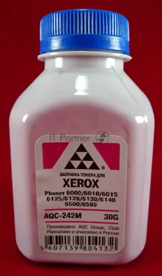 Тонер Xerox Phaser 6000/6010/6015/6125/6128/6130/6140/6500/6505 Magenta, (фл.30г.) AQC фас. России