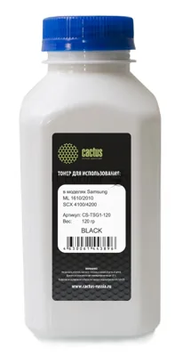 Тонер для принтера Cactus CS-TSG1-120 черный (флакон 120гр) Samsung ML 1610/2010/SCX 4100/4200