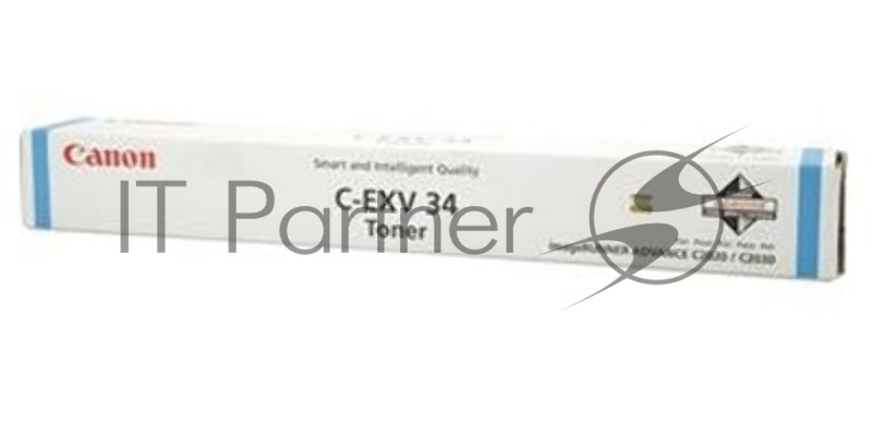 Картридж лазерный Canon C-EXV34C голубой (16000 стр.) для Canon iR C9060/C9065/C9070