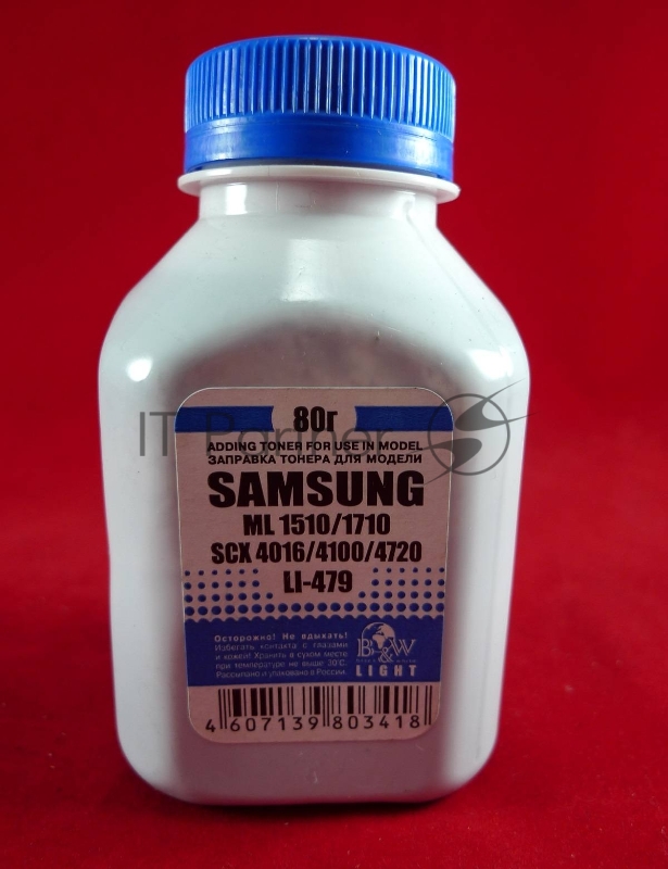 Тонер Samsung ML-1510/1710/1610/1615/2010/2015, SCX 4016/5112/4520/4720/4100 (фл, 80г) B&W Light фас Рос.