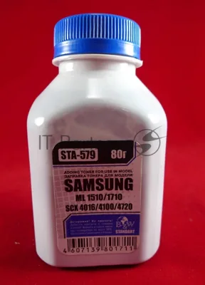 Тонер Samsung ML-1520/1710/1610/2010/SCX 4016/5112/4x20/4100 (фл, 80г) B&W Standart фас Рос.