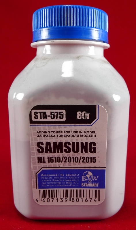 Тонер Samsung ML-1610/1615/2010/2015 (фл, 80г) B&W Standart фас России