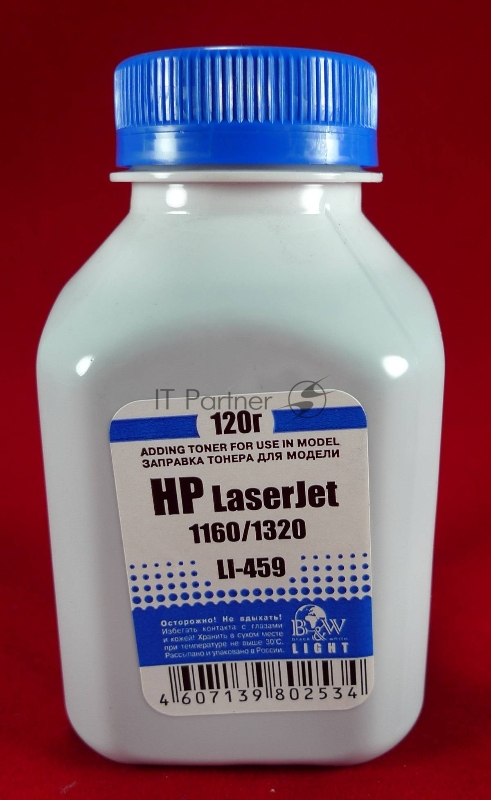Тонер HP LJ 1160/1320 (фл.120г.) B&W Light фас России