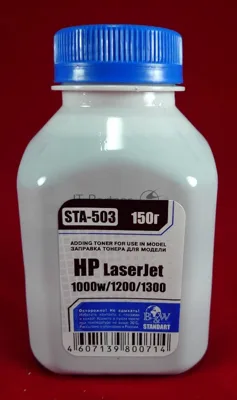 Тонер HP LJ 1200/1300/1000W (фл.150г.) B&W Standart фас России
