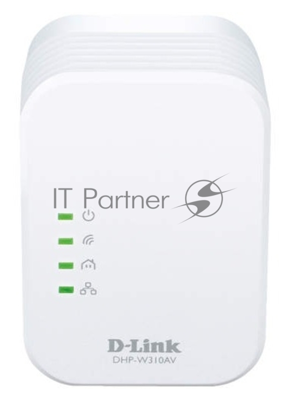 Беспроводной PowerLine-адаптер D-Link DHP-W310AV N300 с поддержкой HomePlug AV