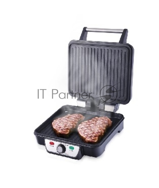 Гриль контактный электрический Centek CT-1463 1800 Вт, 2 жаровни 280х230 мм, антипригар, нагрев 240 гр, нерж отдел