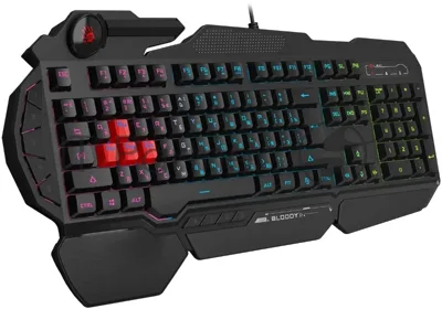 Клавиатура проводная A4Tech Bloody B314 USB черный