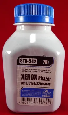 Тонер Xerox Phaser 3110/3119/3120/3121/3130/3210/PE 16 (фл, 78г) B&W Standart фас России