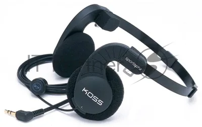 Проводные наушники Koss Sporta Pro черный, накладные, Jack 3.5 мм, складная конструкция