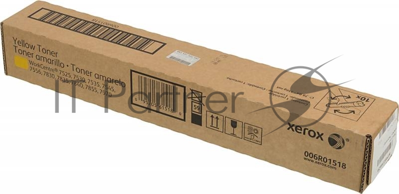 Картридж лазерный Xerox 006R01518 желтый для Xerox WC7545/7556 (15000 стр.)
