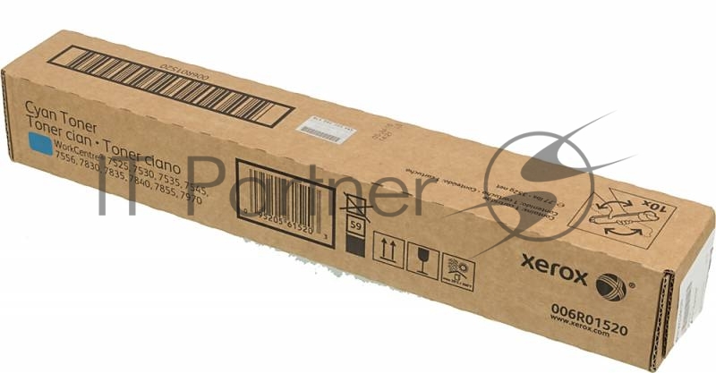 Картридж лазерный Xerox 006R01520 голубой для Xerox WC7545/7556 (15000 стр.)