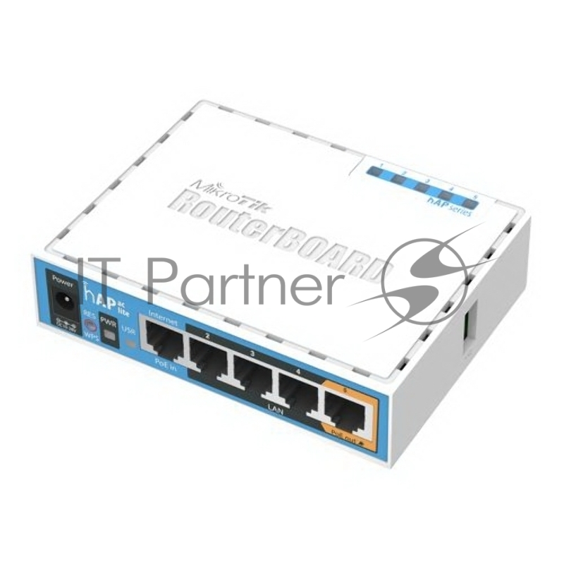 Роутер MikroTik RB952Ui-5ac2nD 2.4+5 ГГц, 802.11a/b/g/n/ac, MIMO 2x2, 5x Ethernet