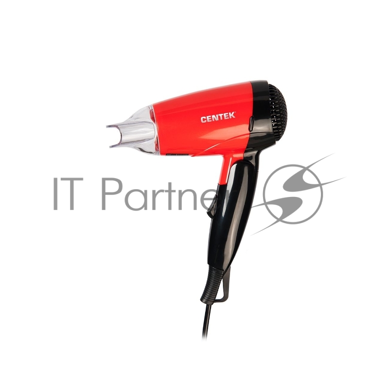 Фен Centek CT-2230 RBL красный/черный, 1200 Вт, компактный