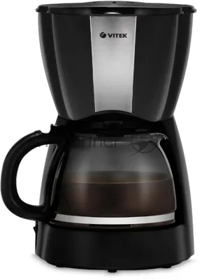 Кофеварка капельная Vitek VT-1503 черный, исп. кофе - молотый, 1.2 л, 900 Вт.