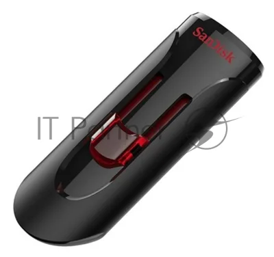 Флешка USB Sandisk CZ600 Cruzer Glide (SDCZ600-032G-G35), 32Gb, USB 3.0, R/W 100/20, черный