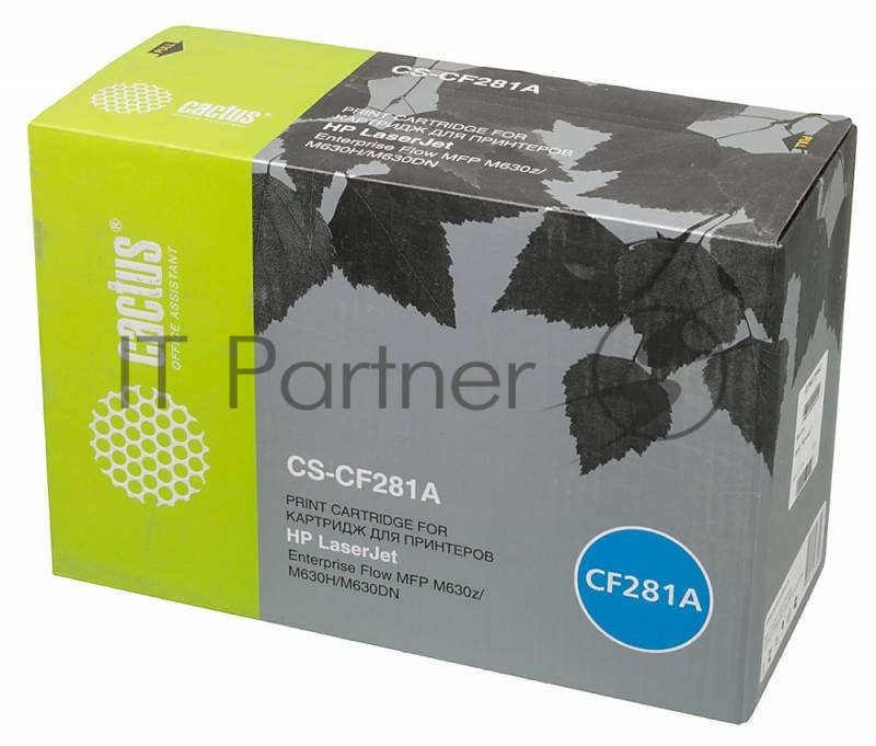 Картридж лазерный Cactus CS-CF281A черный (10500 стр.) для HP LJ Enterprise M630
