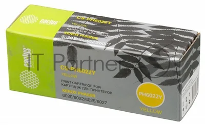 Картридж лазерный Cactus CS-PH6022Y (106R02762) желтый (1000 стр.) для Xerox Phaser 6020/6022/WC 6025/6027