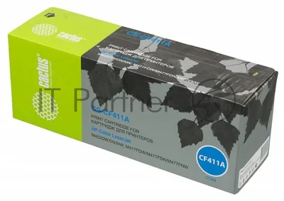Картридж лазерный Cactus CS-CF411A голубой (2300 стр.) для HP LJ M452DW/DN/NW, M477FDW/M477FDN/M477FNW