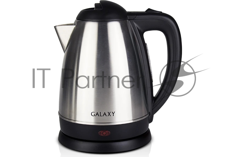 Электрочайник Galaxy GL 0304 серый, 1.8 л, 2000 Вт, скрытый нагревательный элемент