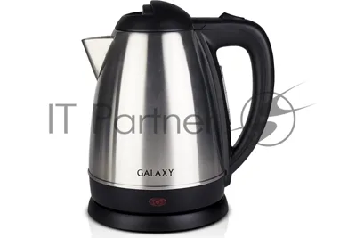 Электрочайник Galaxy GL 0304 серый, 1.8 л, 2000 Вт, скрытый нагревательный элемент