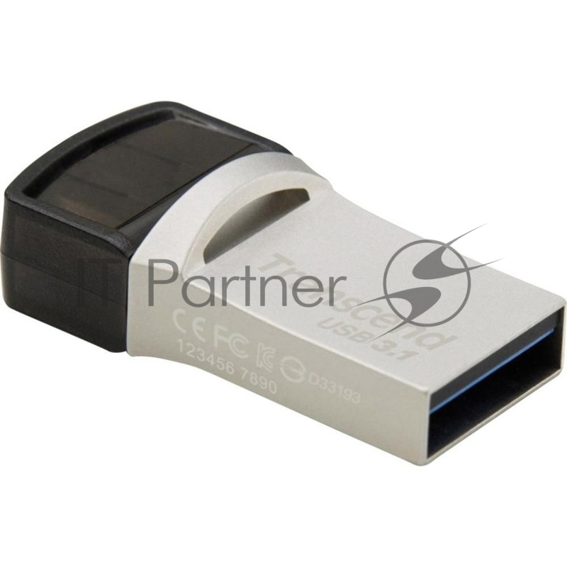 Флешка USB Transcend 64Gb JetFlash 890, USB Type-C, OTG ,Металл