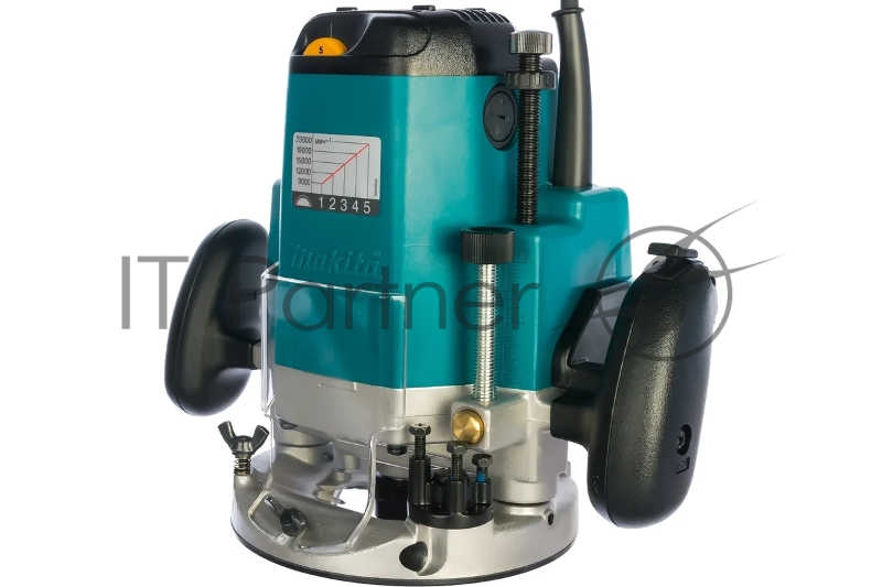 Фрезеры Makita 3612C Фрезер, 1850Вт,9000-23000об\м,ход-60мм,цанга-12мм,6кг,кор,пл пуск, эл тормоз, направл