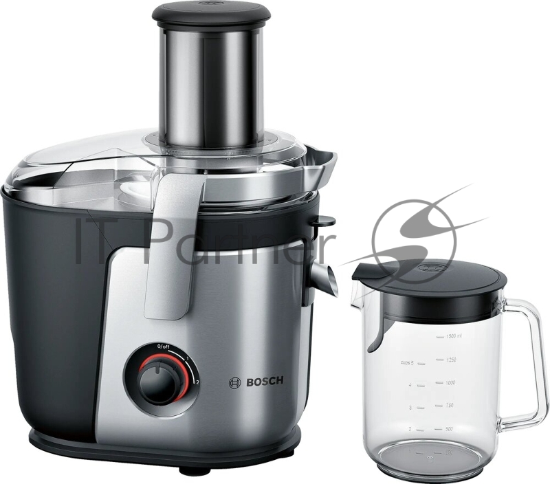 Соковыжималка Bosch MES4000 серебристый, центробежная, 1000 Вт, 1500 мл, механическое