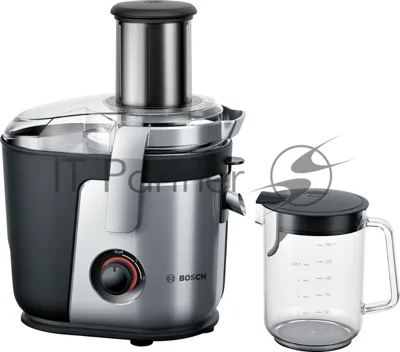 Соковыжималка Bosch MES4000 серебристый, центробежная, 1000 Вт, 1500 мл, механическое