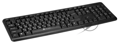 Клавиатура проводная Oklick 180M, PS/2, черный