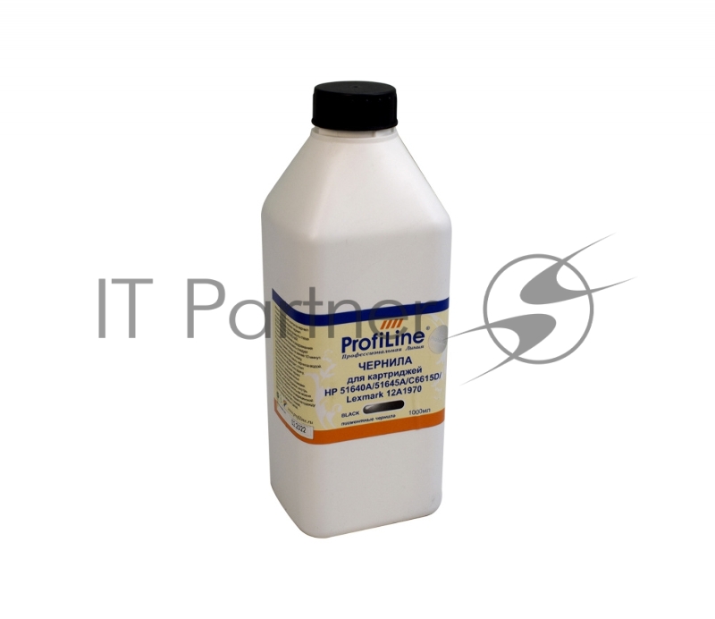 Чернила ProfiLine для принтеров HP 51640A/51645A/C6615D/Lexmark 12A1970 черный пигментные 1 литр