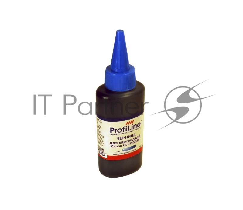 Чернила ProfiLine PL-CLI-426/526 для принтеров Canon iP4820/iP4840/iP4850/iP4870/MG6120/MG6140/MG6150/MG6170/MG8120/MG8140/MG8150/MG8170 Cyan водн 100 мл