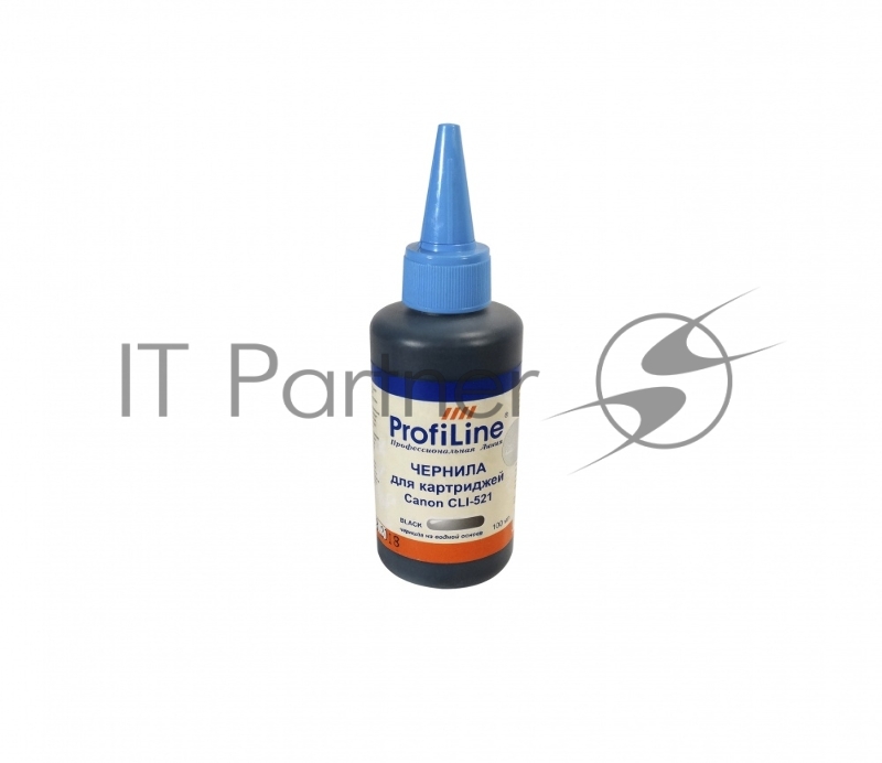 Чернила ProfiLine PL-CLI-521BK для принтеров Canon Pixma Ip3600/IP4600/MP540/MP620/MP630/MP980 черный 100 мл водн