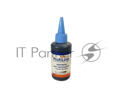 Чернила ProfiLine PL-CLI-521BK для принтеров Canon Pixma Ip3600/IP4600/MP540/MP620/MP630/MP980 черный 100 мл водн