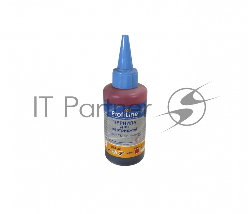 Чернила ProfiLine PL-CLI-521M для принтеров Canon Pixma Ip3600/IP4600/MP540/MP620/MP630/MP980 Magenta 100 мл водн