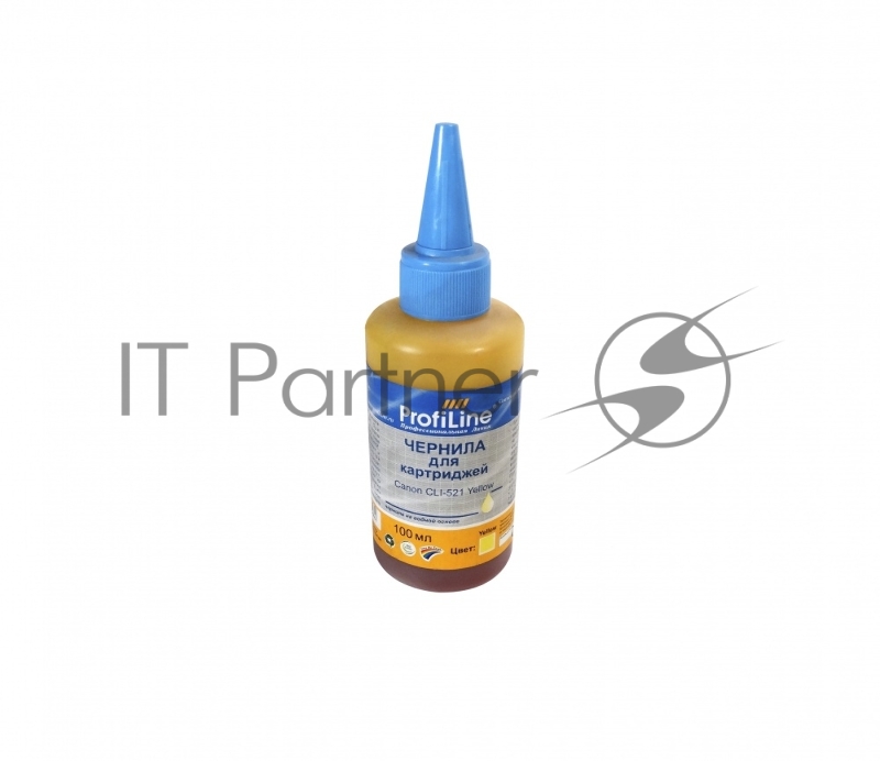 Чернила ProfiLine PL-CLI-521Y для принтеров Canon Pixma Ip3600/IP4600/MP540/MP620/MP630/MP980 Yellow 100 мл водн