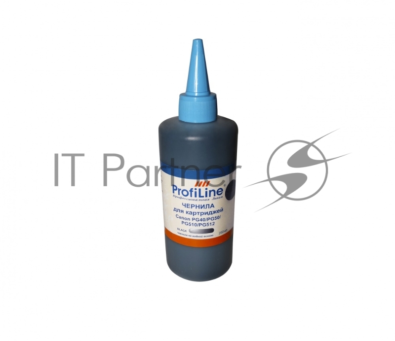 Чернила PL-PG 40/PG 50/PG 510/PG 512 для принтеров Canon Pixma MP210/MP450/PM170/PM150/iP6220D/iP6210D/iP2200/iP1600/iP1800 черный 250 мл водн ProfiLine